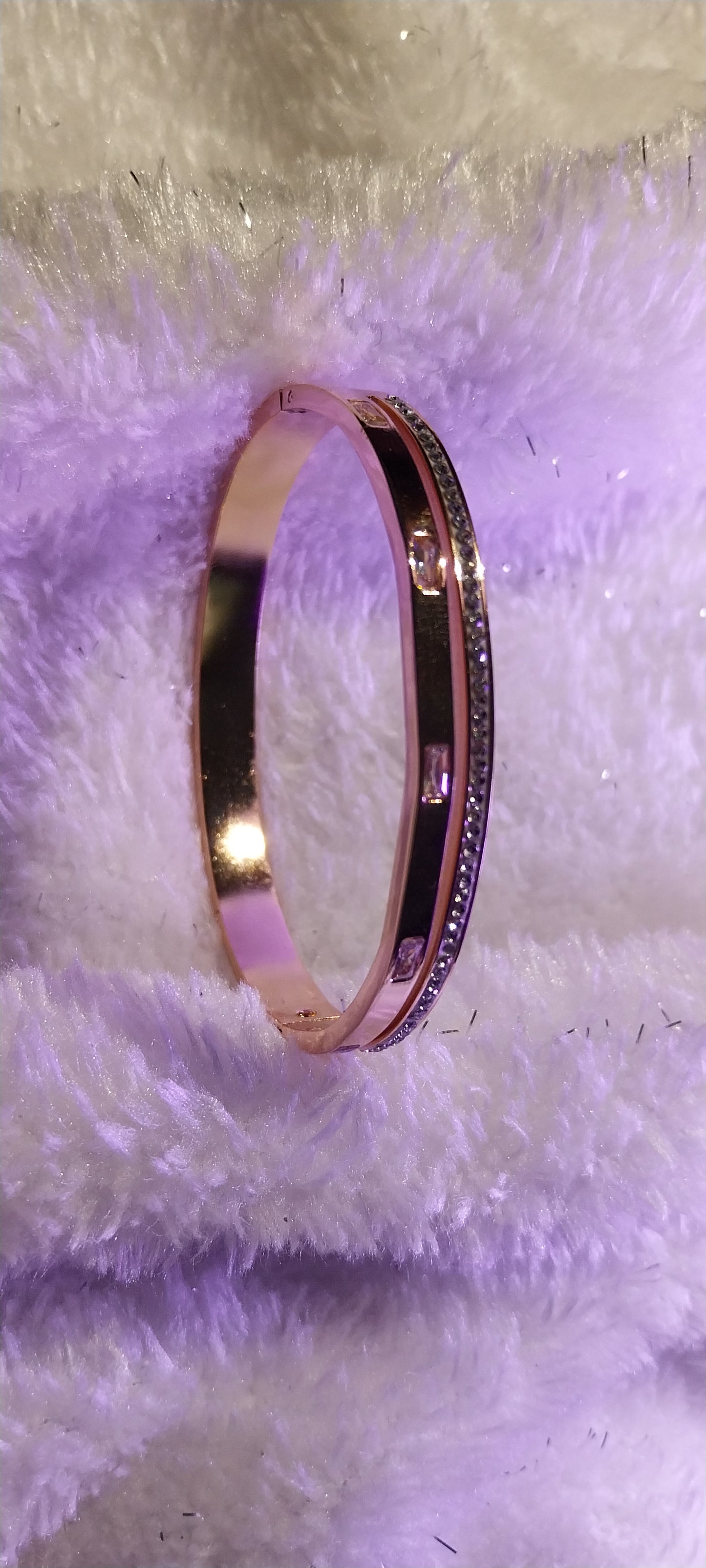 Rose Gold Plated Kada Bracelet