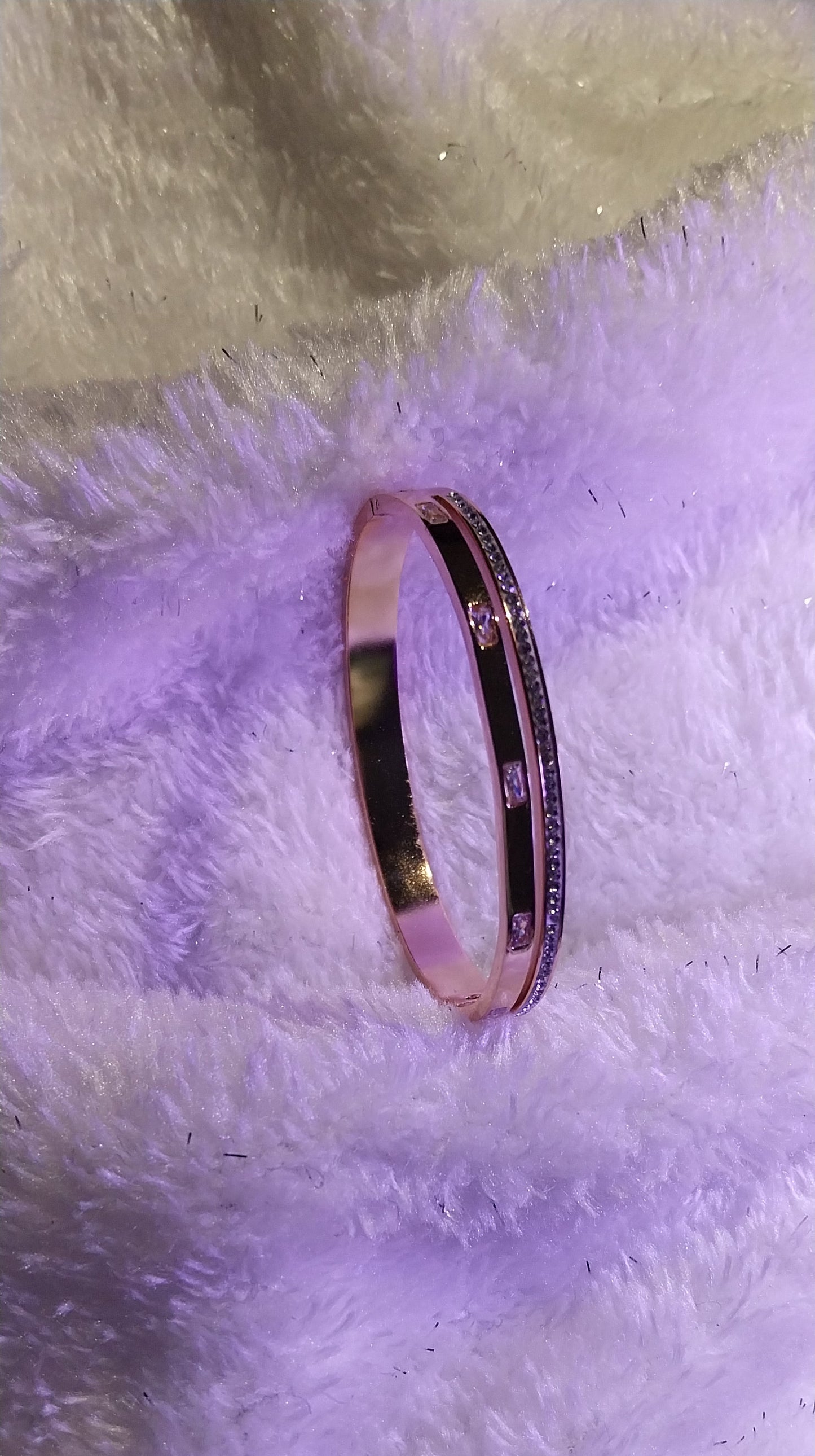 Rose Gold Plated Kada Bracelet