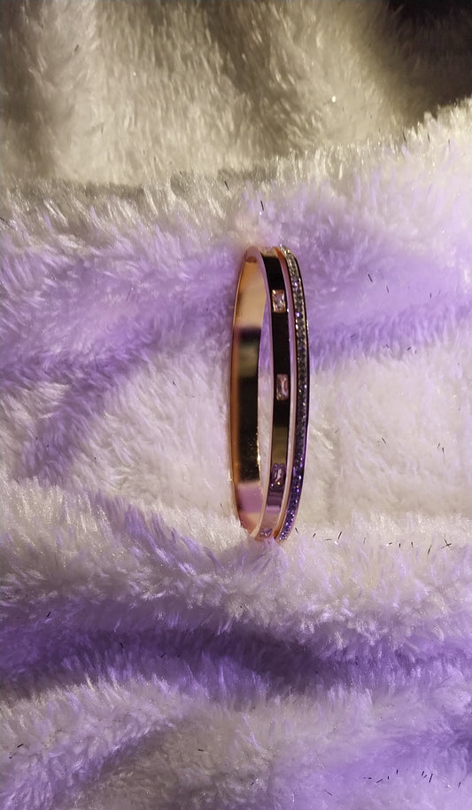 Rose Gold Plated Kada Bracelet