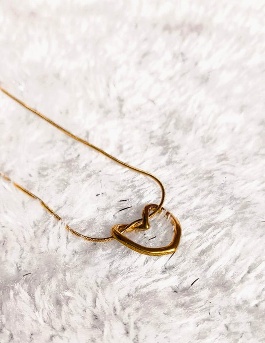 Heart Pendant Charm With Necklace