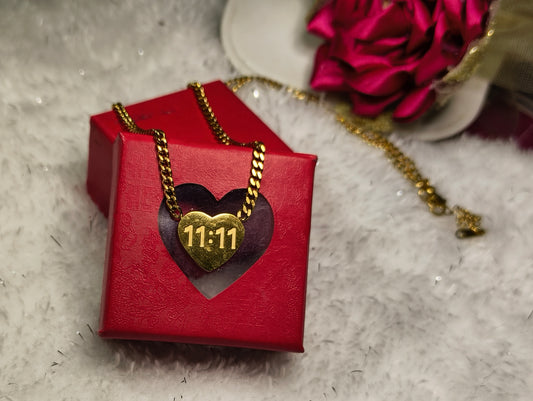 11.11 Heart shape Anti Tarnish Pendant
